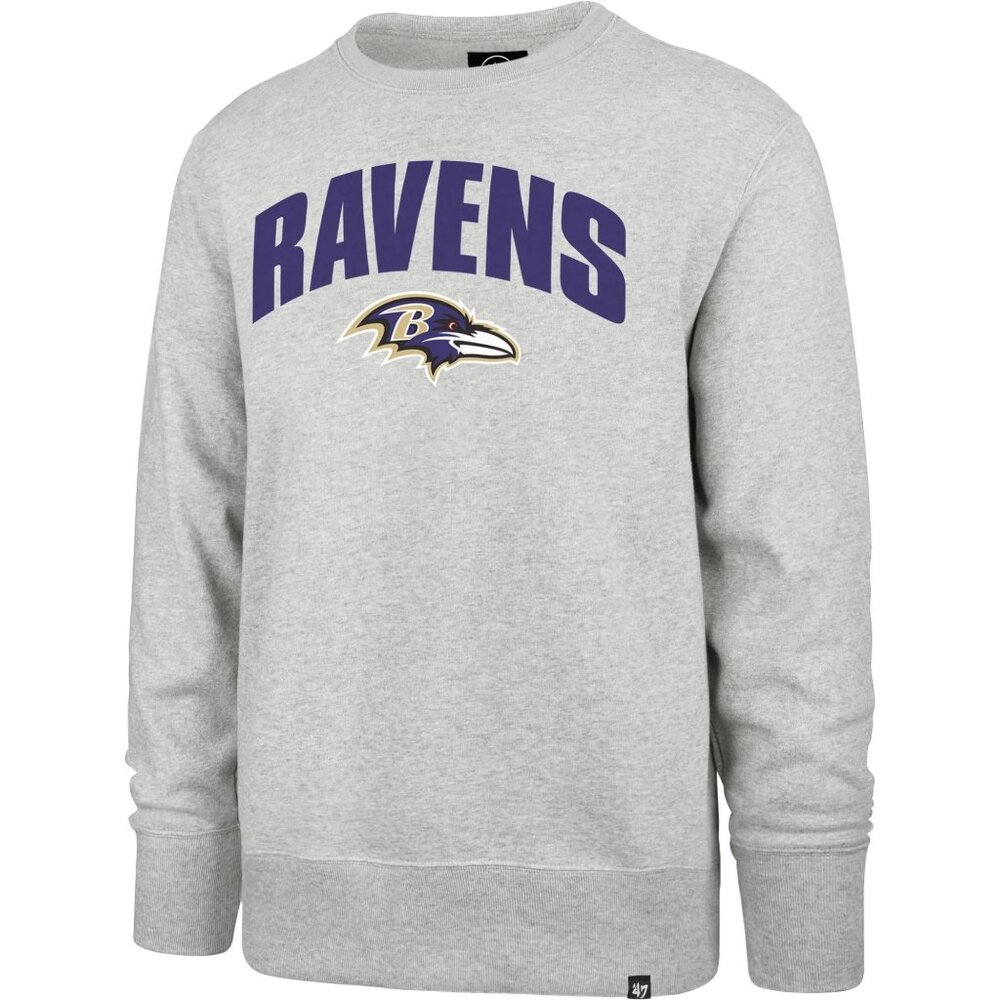 '47 Men's Baltimore Ravens Strider Crew Sweatshirt Pullover NFL Football NWT